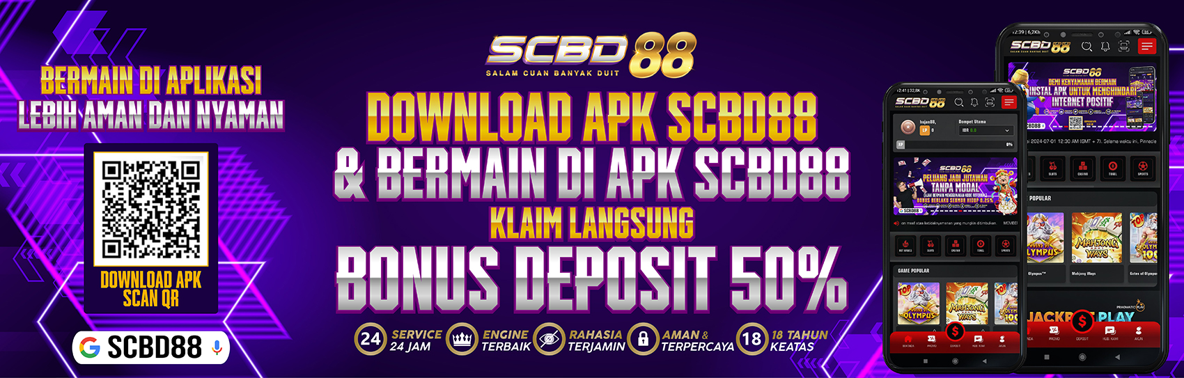 DOWNLOAD DAN BERMAIN DI APK BISA KLAIM BONUS DEPOSIT 50%