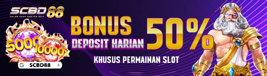 BONUS DEPOSIT HARIAN 50%